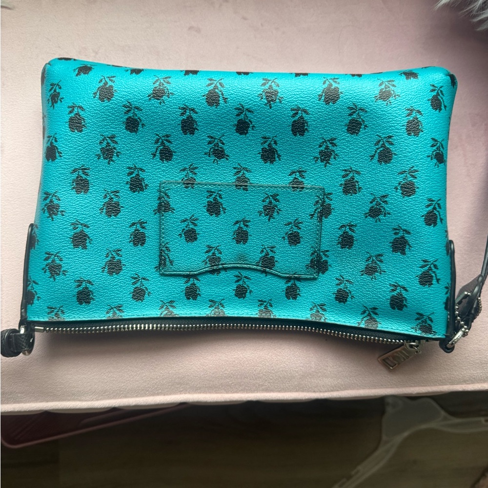 Coach Teal Floral Print Crossbody Bag - Picture 4 of 4